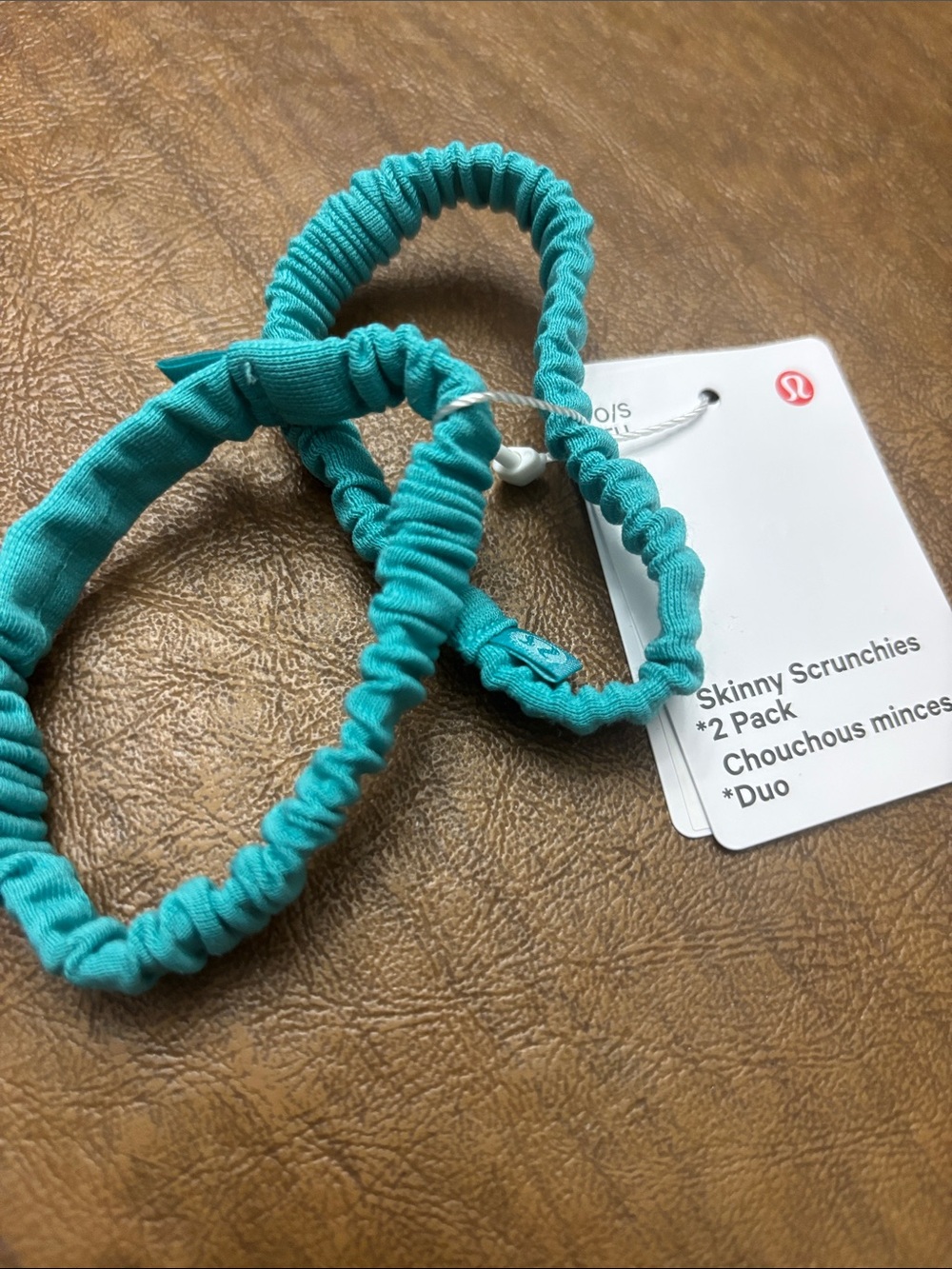 Lululemon Skinny Hair Ties — Teal